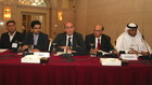 The panel: (left to right) Najam Khawaja, Bandar Asiri, Mohamed K. Alayyan, Tanv